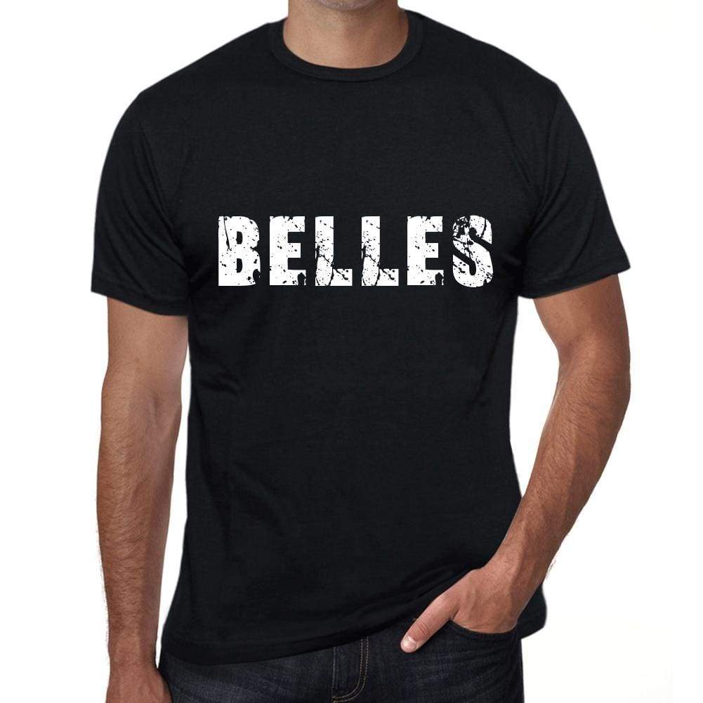 Belles Mens Vintage T Shirt Black Birthday Gift 00554 - Black / Xs - Casual