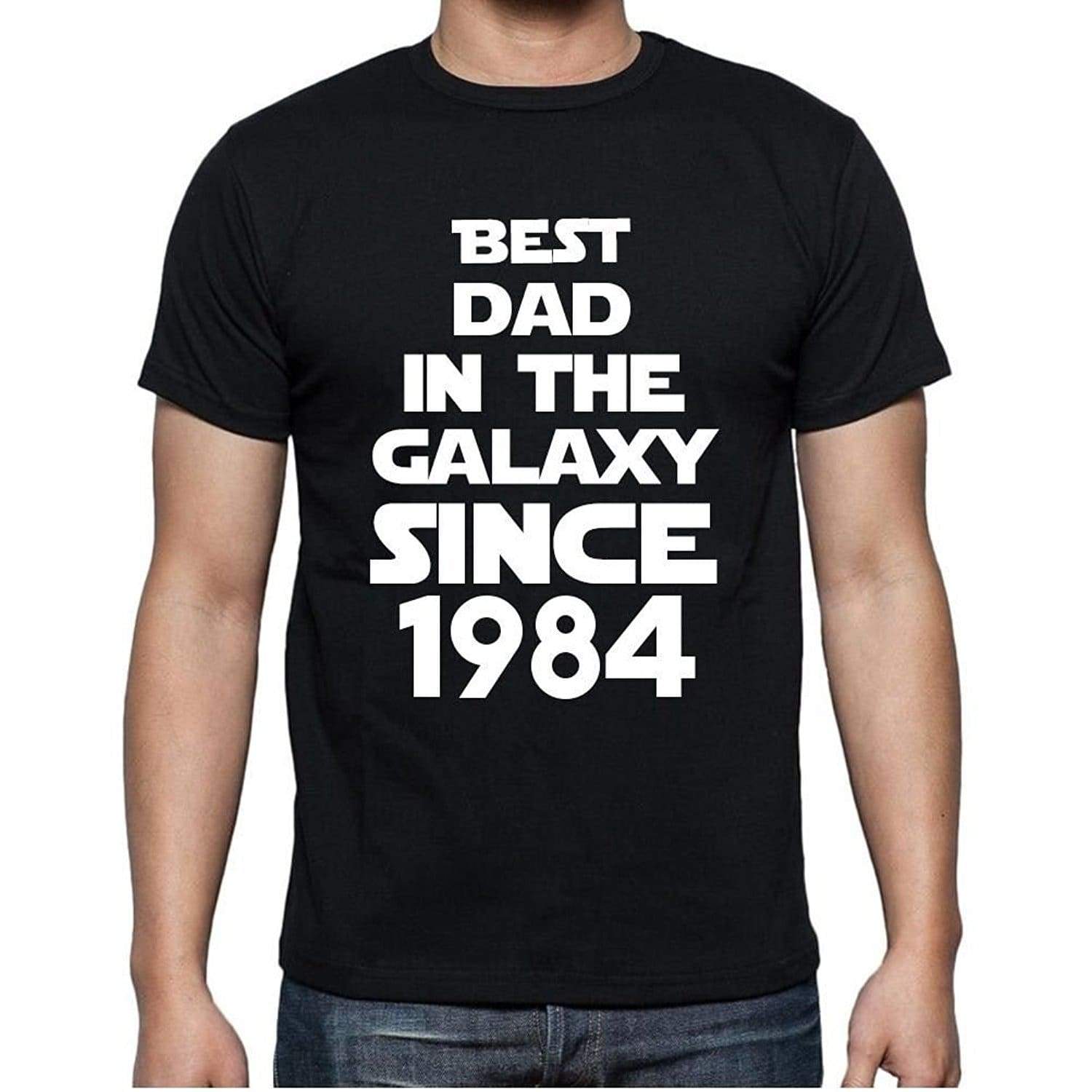 Best Dad 1984 Best Dad Mens T Shirt Black Birthday Gift 00112 - Black / Xs - Casual