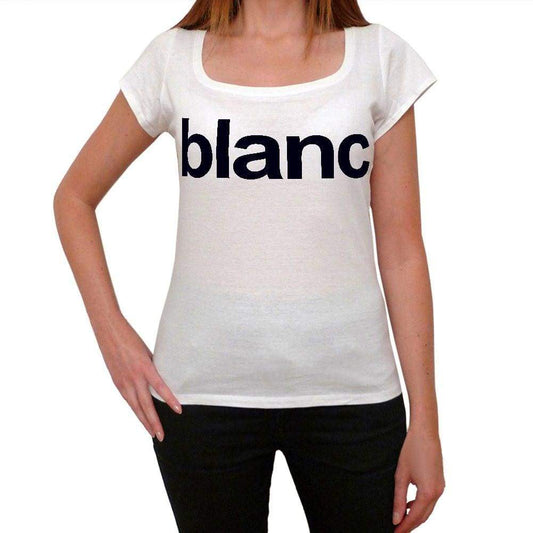 Blanc Womens Short Sleeve Scoop Neck Tee 00036