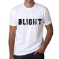 Blight Mens T Shirt White Birthday Gift 00552 - White / Xs - Casual