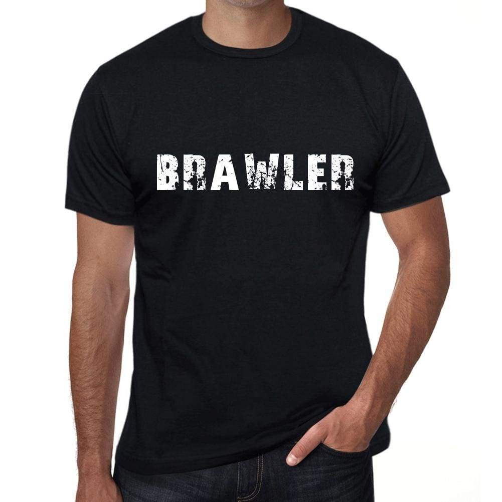 Brawler Mens Vintage T Shirt Black Birthday Gift 00555 - Black / Xs - Casual