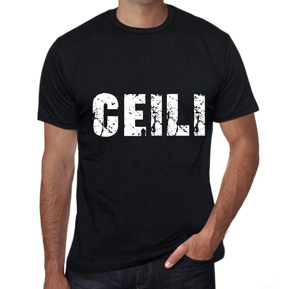 Ceili Mens Retro T Shirt Black Birthday Gift 00553 - Black / Xs - Casual