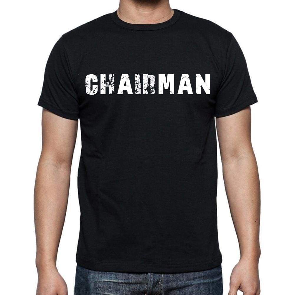 Chairman Mens Short Sleeve Round Neck T-Shirt Black T-Shirt En