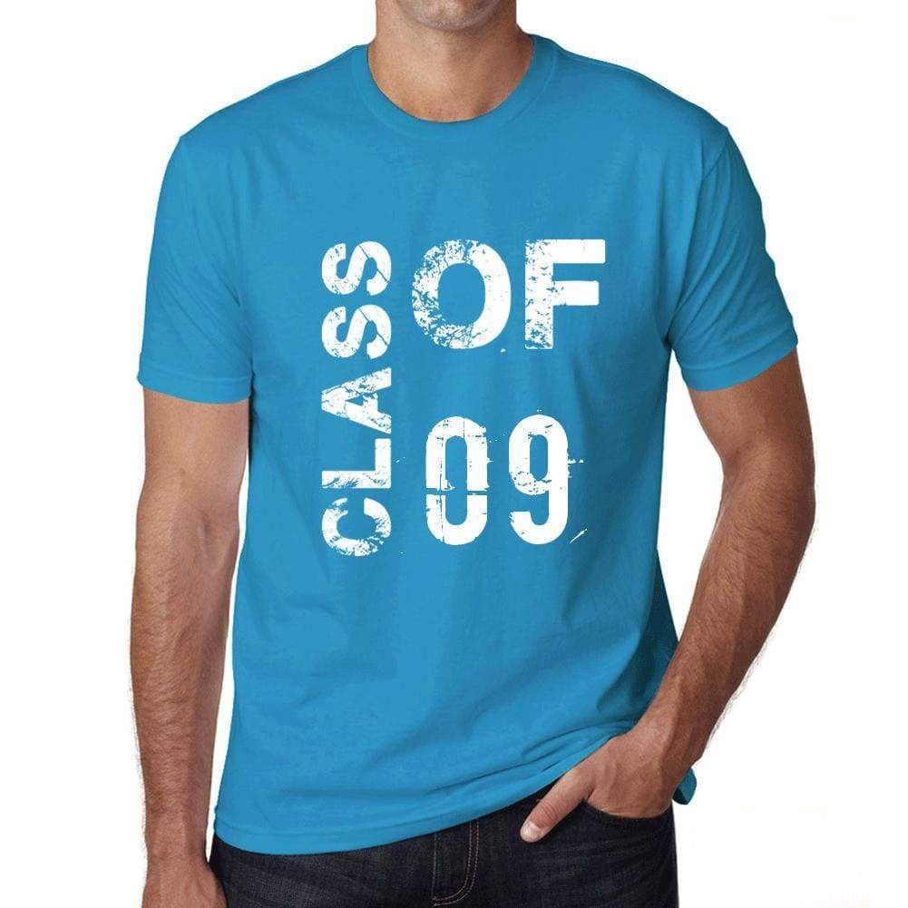 Class Of 09 Grunge Mens T-Shirt Blue Birthday Gift 00483 - Blue / Xs - Casual