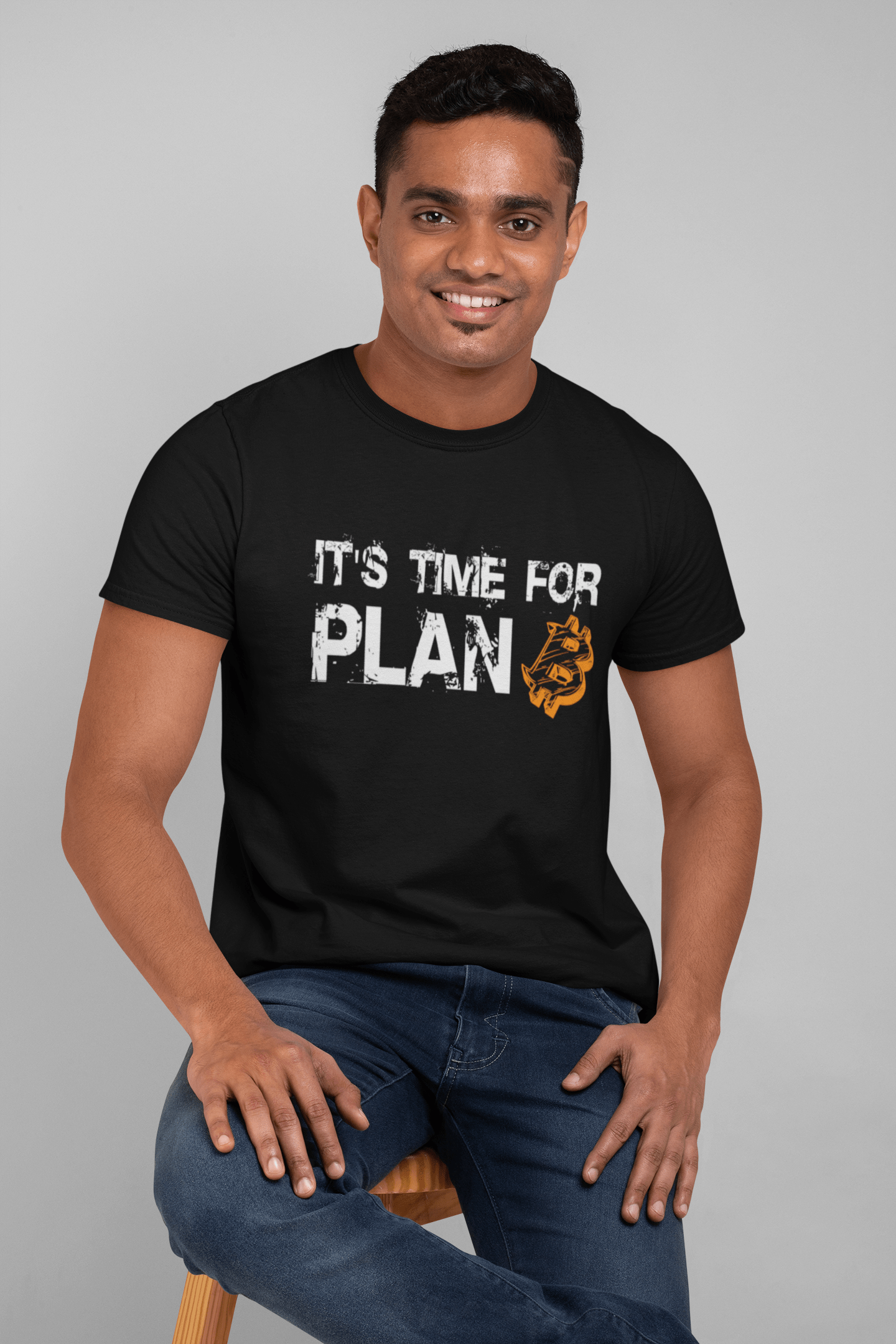 Ultrabasic® Homme T-Shirt Graphique It's Time for Plan B Bitcoin BTC HODL Idée Cadeau Tee Crypto