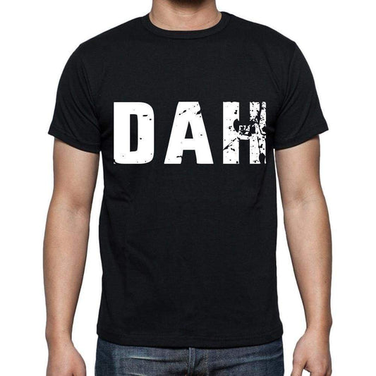 Dah Men T Shirts Short Sleeve T Shirts Men Tee Shirts For Men Cotton Black 3 Letters - Casual