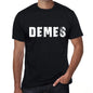 Demes Mens Retro T Shirt Black Birthday Gift 00553 - Black / Xs - Casual