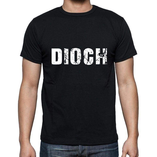 dioch <span>Men's</span> <span>Short Sleeve</span> <span>Round Neck</span> T-shirt , 5 letters Black , word 00006 - ULTRABASIC
