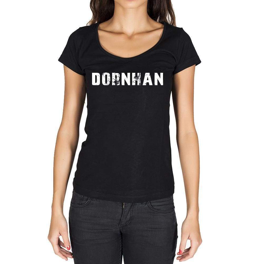 Dornhan German Cities Black Womens Short Sleeve Round Neck T-Shirt 00002 - Casual