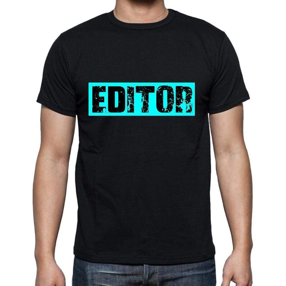 Editor T Shirt Mens T-Shirt Occupation S Size Black Cotton - T-Shirt