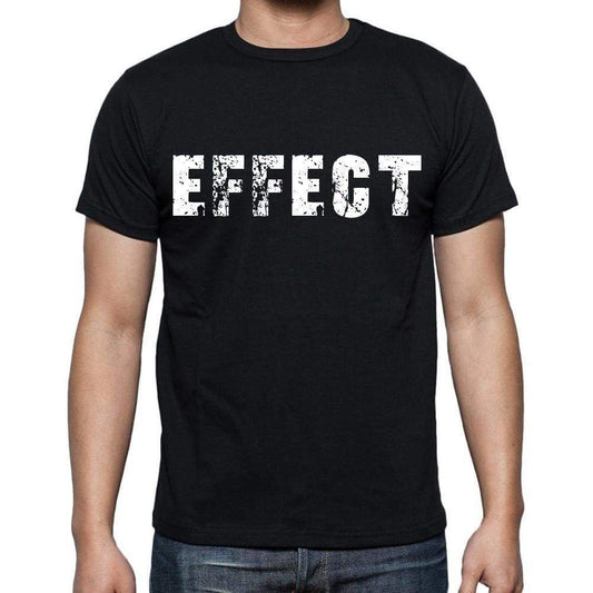 Effect Mens Short Sleeve Round Neck T-Shirt Black T-Shirt En