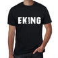 Eking Mens Retro T Shirt Black Birthday Gift 00553 - Black / Xs - Casual