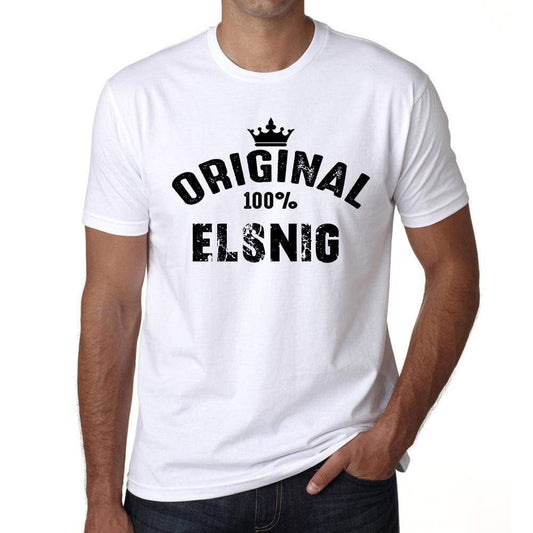 Elsnig Mens Short Sleeve Round Neck T-Shirt - Casual