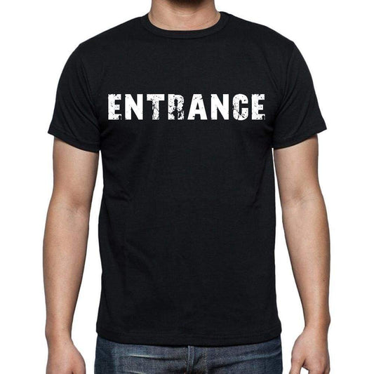 Entrance Mens Short Sleeve Round Neck T-Shirt Black T-Shirt En