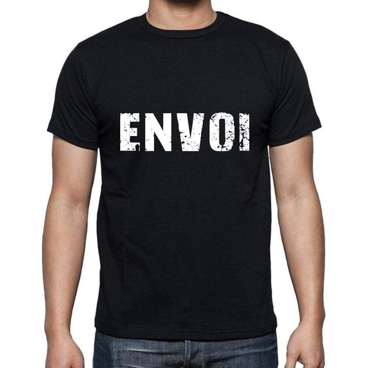 Envoi Mens Short Sleeve Round Neck T-Shirt 5 Letters Black Word 00006 - Casual