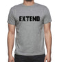 Extend Grey Mens Short Sleeve Round Neck T-Shirt 00018 - Grey / S - Casual