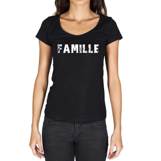 Famille French Dictionary Womens Short Sleeve Round Neck T-Shirt 00010 - Casual