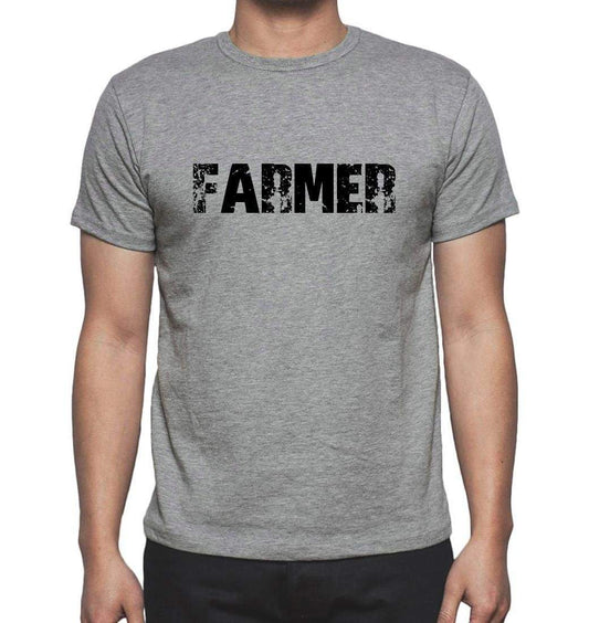 Farmer Grey Mens Short Sleeve Round Neck T-Shirt 00018 - Grey / S - Casual