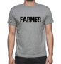 Farmer Grey Mens Short Sleeve Round Neck T-Shirt 00018 - Grey / S - Casual