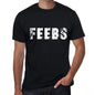 Feebs Mens Retro T Shirt Black Birthday Gift 00553 - Black / Xs - Casual