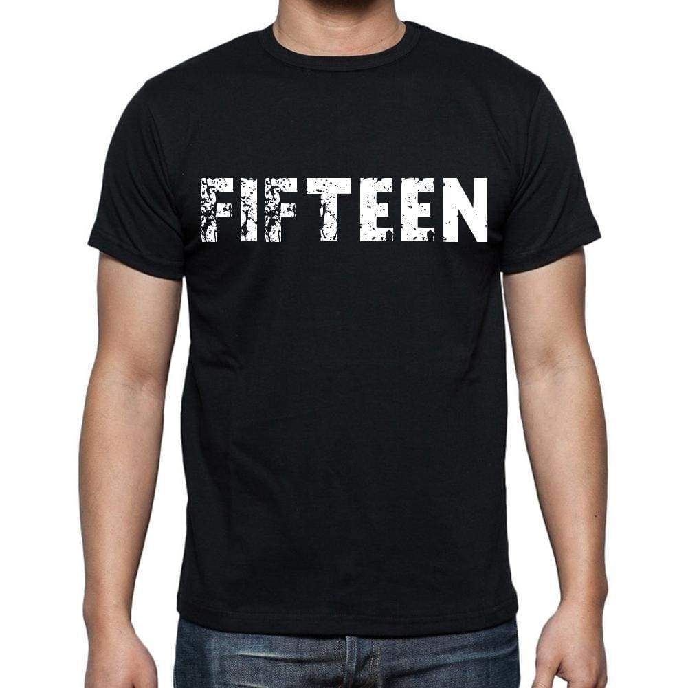 Fifteen Mens Short Sleeve Round Neck T-Shirt Black T-Shirt En