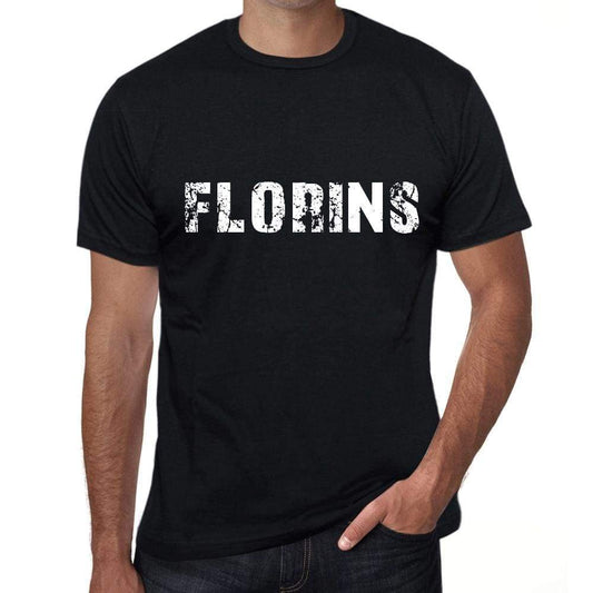 florins Mens Vintage T shirt Black Birthday Gift 00555 - Ultrabasic