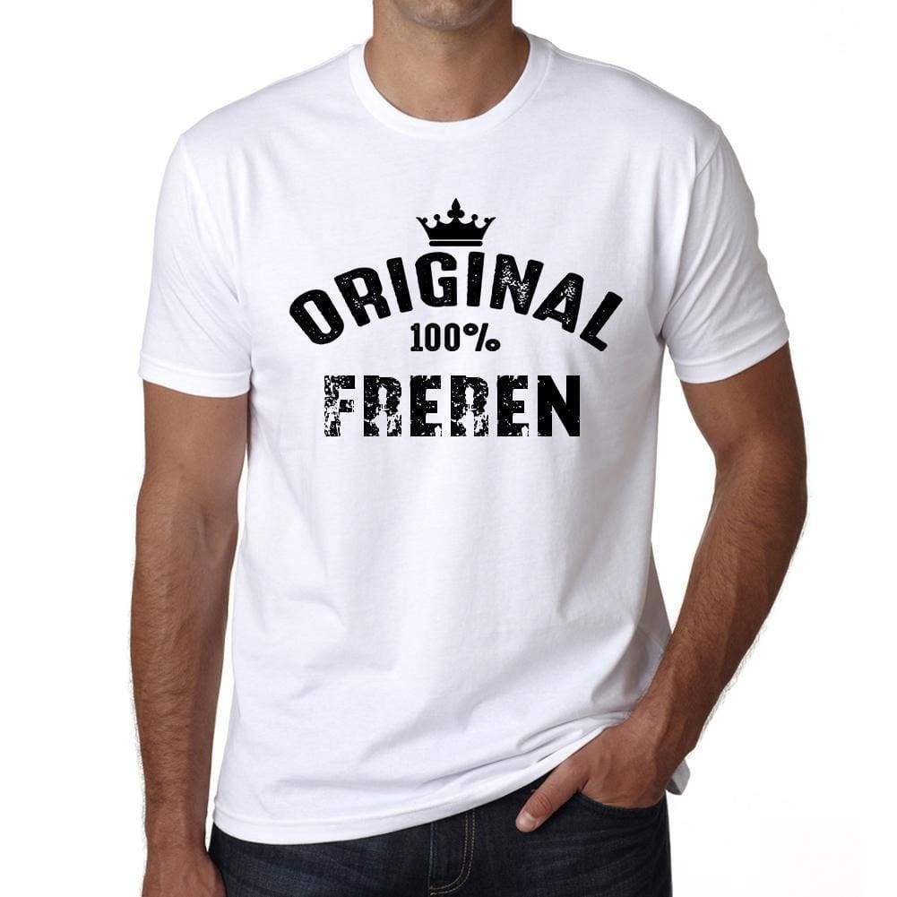 Freren 100% German City White Mens Short Sleeve Round Neck T-Shirt 00001 - Casual