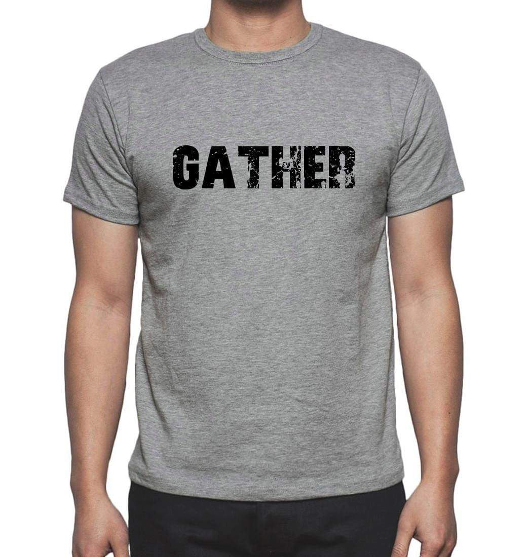 Gather Grey Mens Short Sleeve Round Neck T-Shirt 00018 - Grey / S - Casual