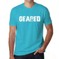 Geared Mens Short Sleeve Round Neck T-Shirt 00020 - Blue / S - Casual