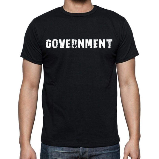 Government Mens Short Sleeve Round Neck T-Shirt Black T-Shirt En