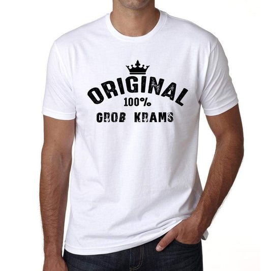 Groß Krams 100% German City White Mens Short Sleeve Round Neck T-Shirt 00001 - Casual
