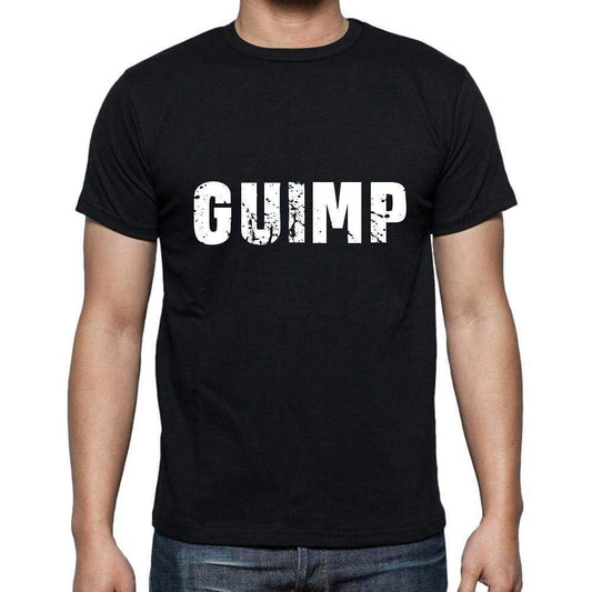 Guimp Mens Short Sleeve Round Neck T-Shirt 5 Letters Black Word 00006 - Casual