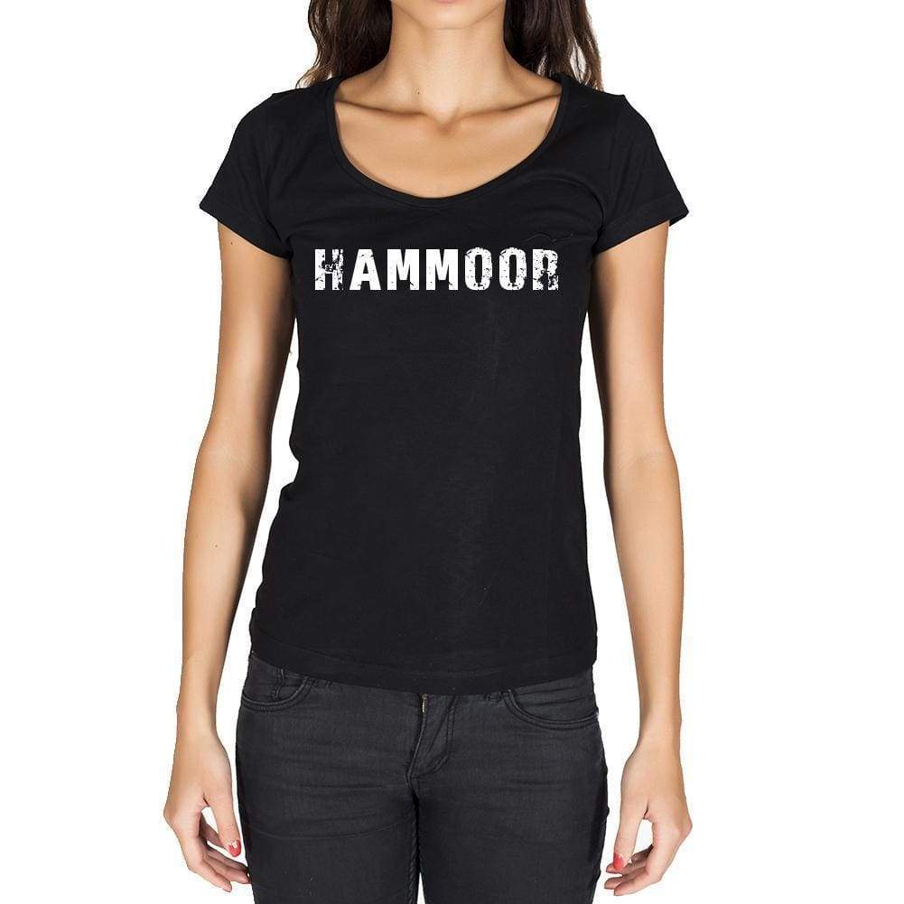Hammoor German Cities Black Womens Short Sleeve Round Neck T-Shirt 00002 - Casual