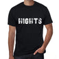 Hights Mens Vintage T Shirt Black Birthday Gift 00554 - Black / Xs - Casual