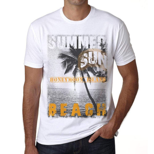 Honeymoon Island Mens Short Sleeve Round Neck T-Shirt - Casual