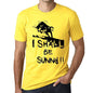 I Shall Be Sunny Mens T-Shirt Yellow Birthday Gift 00379 - Yellow / Xs - Casual