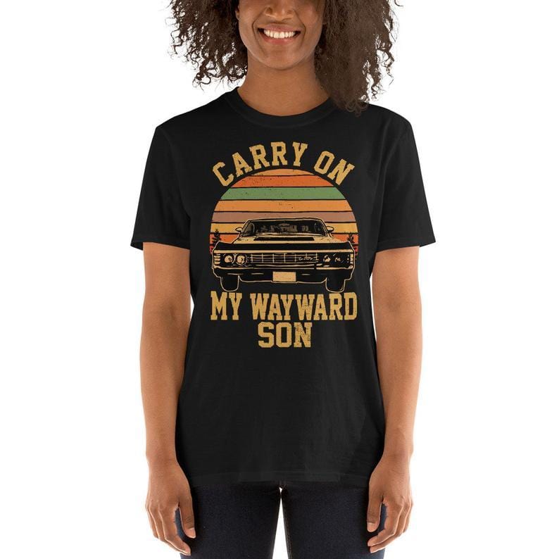 Graphic Unisex T-Shirt Carry on my Wayward Son Supernatural Vintage Tee