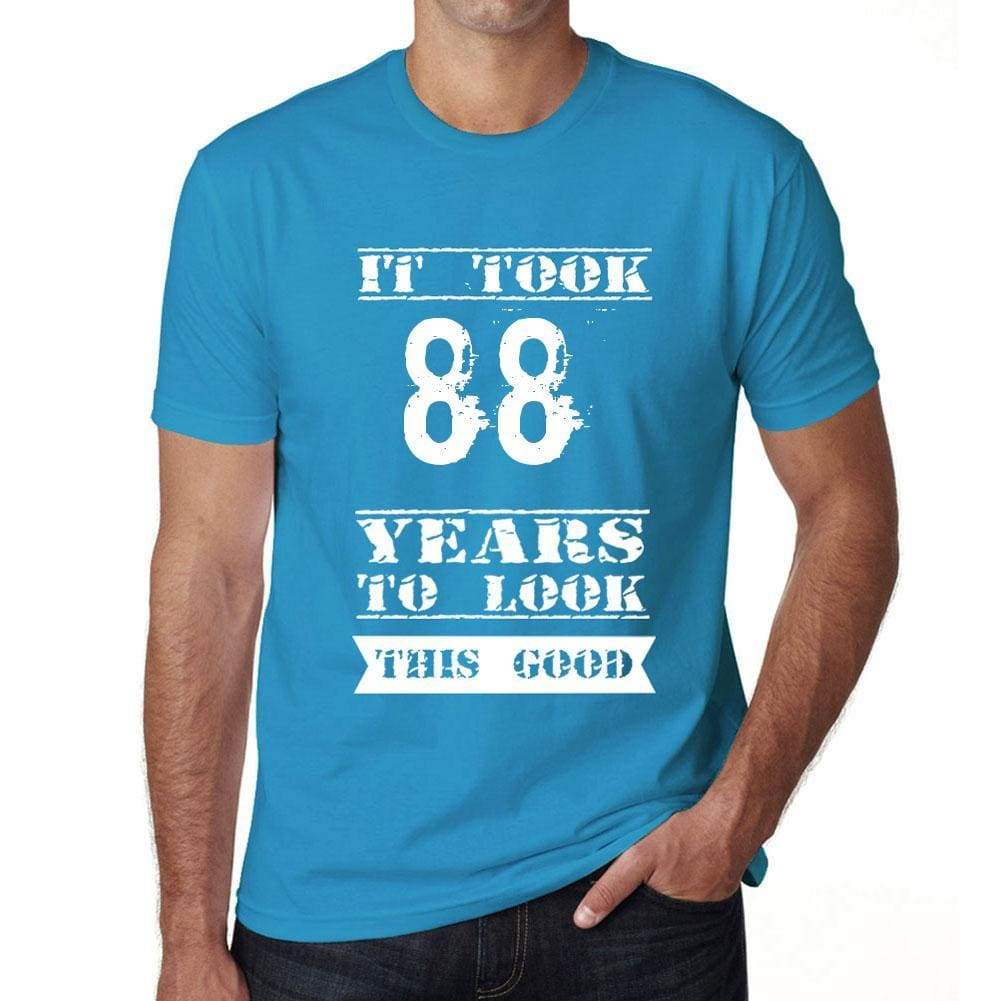 It Took 88 Years To Look This Good Mens T-Shirt Blue Birthday Gift 00480 - Blue / Xs - Casual