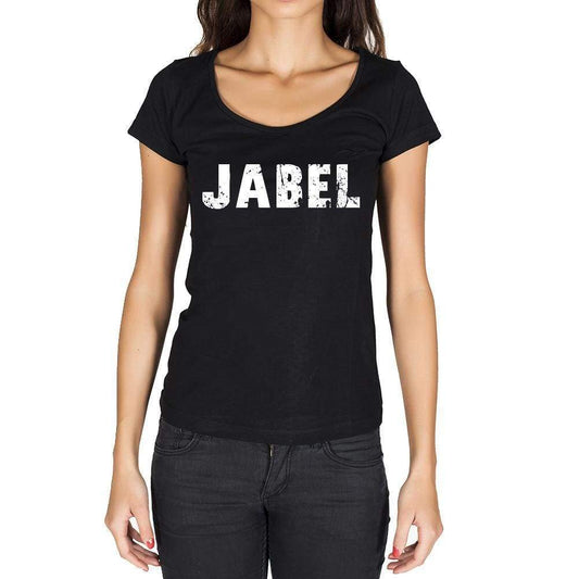 Jabel German Cities Black Womens Short Sleeve Round Neck T-Shirt 00002 - Casual