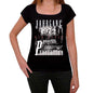 Jahrgang Birthday 1972 Black Womens Short Sleeve Round Neck T-Shirt Gift T-Shirt 00353 - Black / Xs - Casual