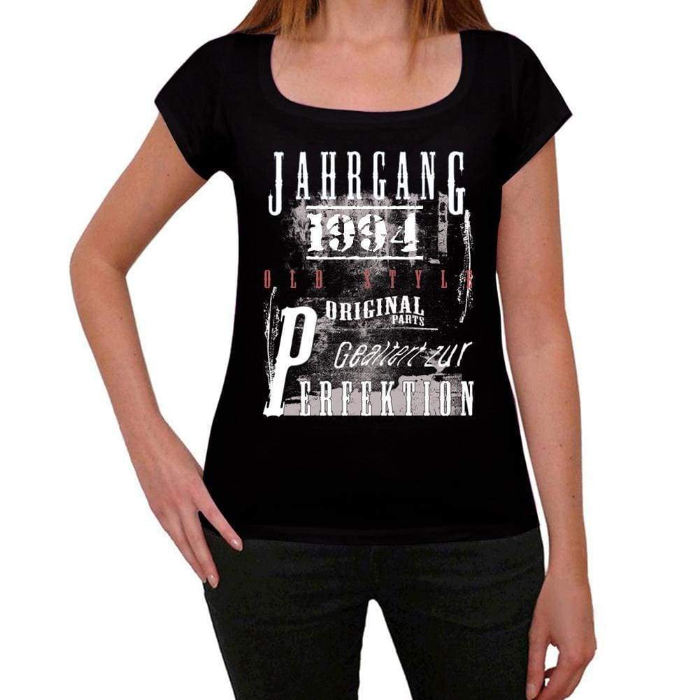 Jahrgang Birthday 1994 Black Womens Short Sleeve Round Neck T-Shirt Gift T-Shirt 00353 - Black / Xs - Casual