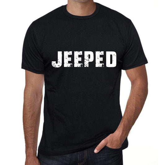 Jeeped Mens Vintage T Shirt Black Birthday Gift 00554 - Black / Xs - Casual