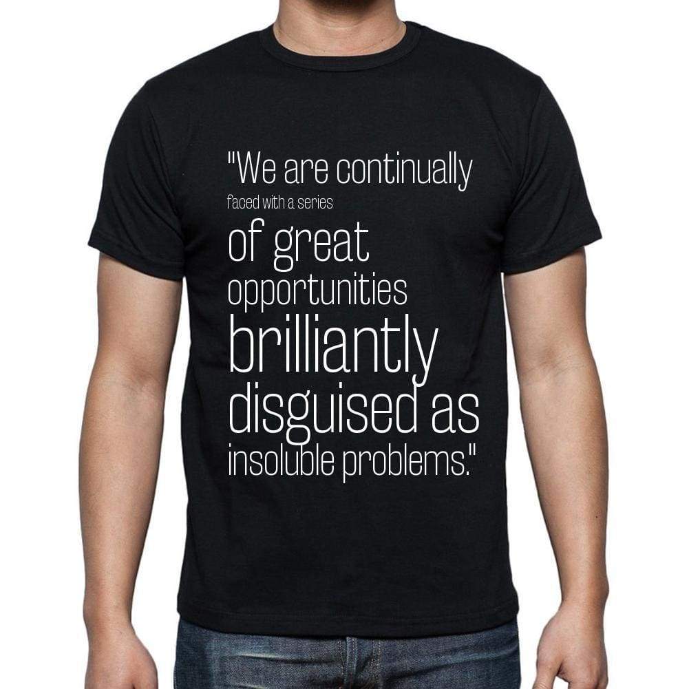 John W. Gardner Quote T Shirts We Are Continually Fac T Shirts Men Black - Casual