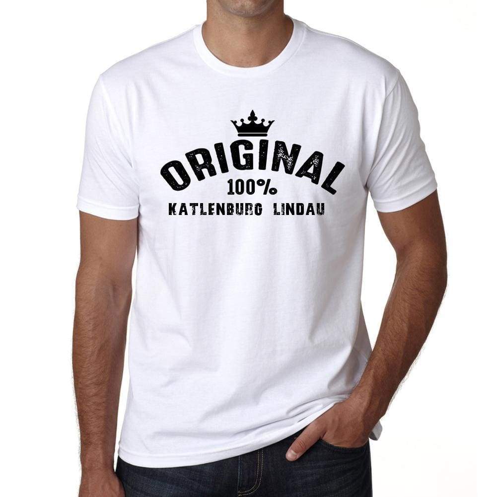Katlenburg Lindau 100% German City White Mens Short Sleeve Round Neck T-Shirt 00001 - Casual