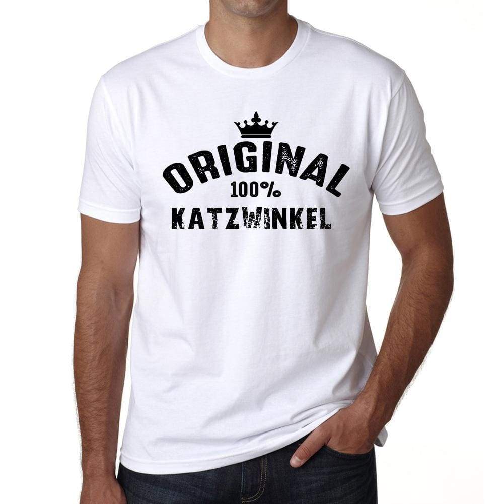 Katzwinkel 100% German City White Mens Short Sleeve Round Neck T-Shirt 00001 - Casual