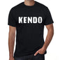 Kendo Mens Retro T Shirt Black Birthday Gift 00553 - Black / Xs - Casual