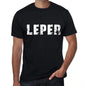 Leper Mens Retro T Shirt Black Birthday Gift 00553 - Black / Xs - Casual