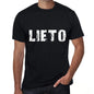 Lieto Mens T Shirt Black Birthday Gift 00551 - Black / Xs - Casual