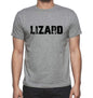 Lizard Grey Mens Short Sleeve Round Neck T-Shirt 00018 - Grey / S - Casual