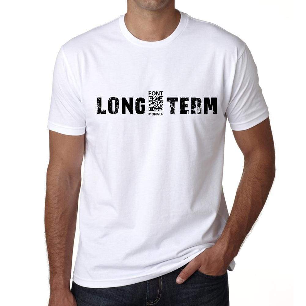 Long-Term Mens T Shirt White Birthday Gift 00552 - White / Xs - Casual